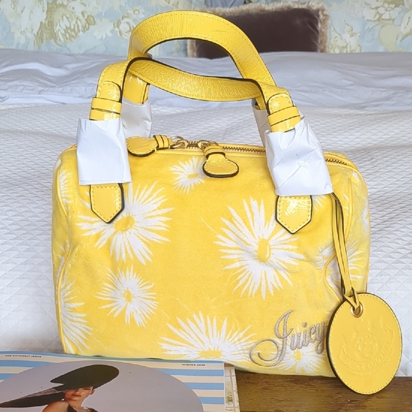 Juicy Couture Handbags - Juicy Couture Yellow Daisy Print Satchel